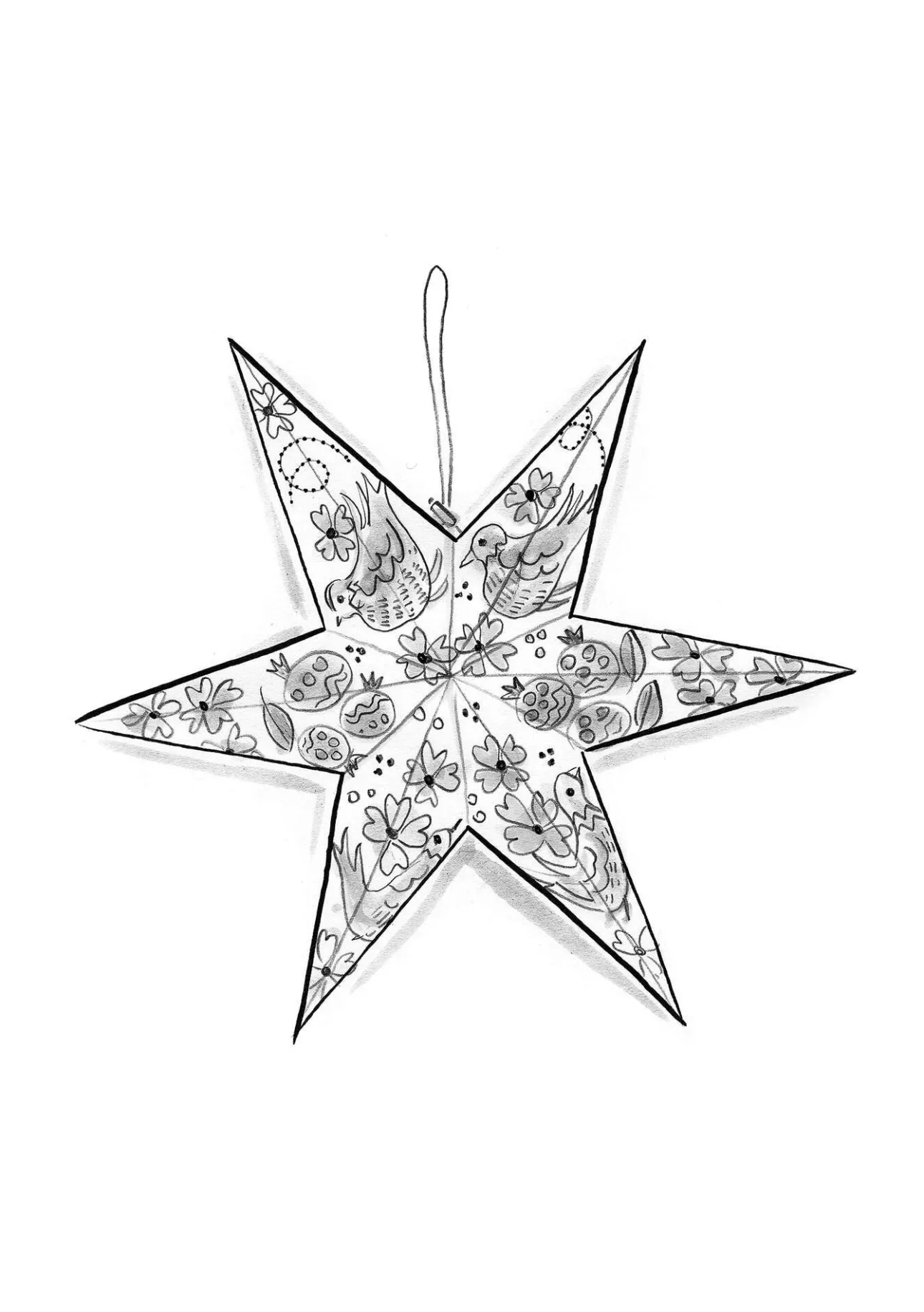 Gudrun Sjödén Adventsstern „Baluns“ aus Papier> Dekoration & Accessoires