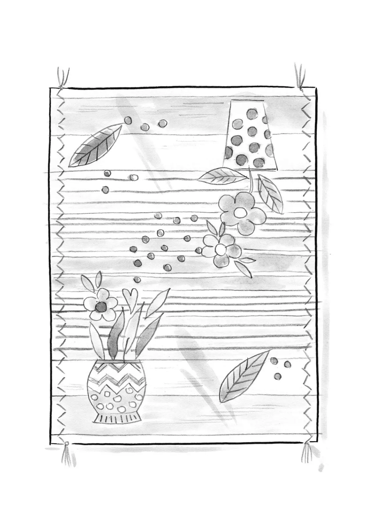 Gudrun Sjödén Bestickter Teppich „Flower bed“ aus Bio-Baumwolle> Teppiche|Heimtextilien