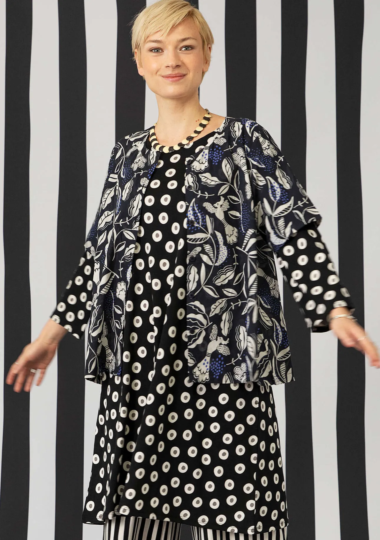 Gudrun Sjödén Bluse „Uuve“ aus Bio-Baumwolle> Blusen