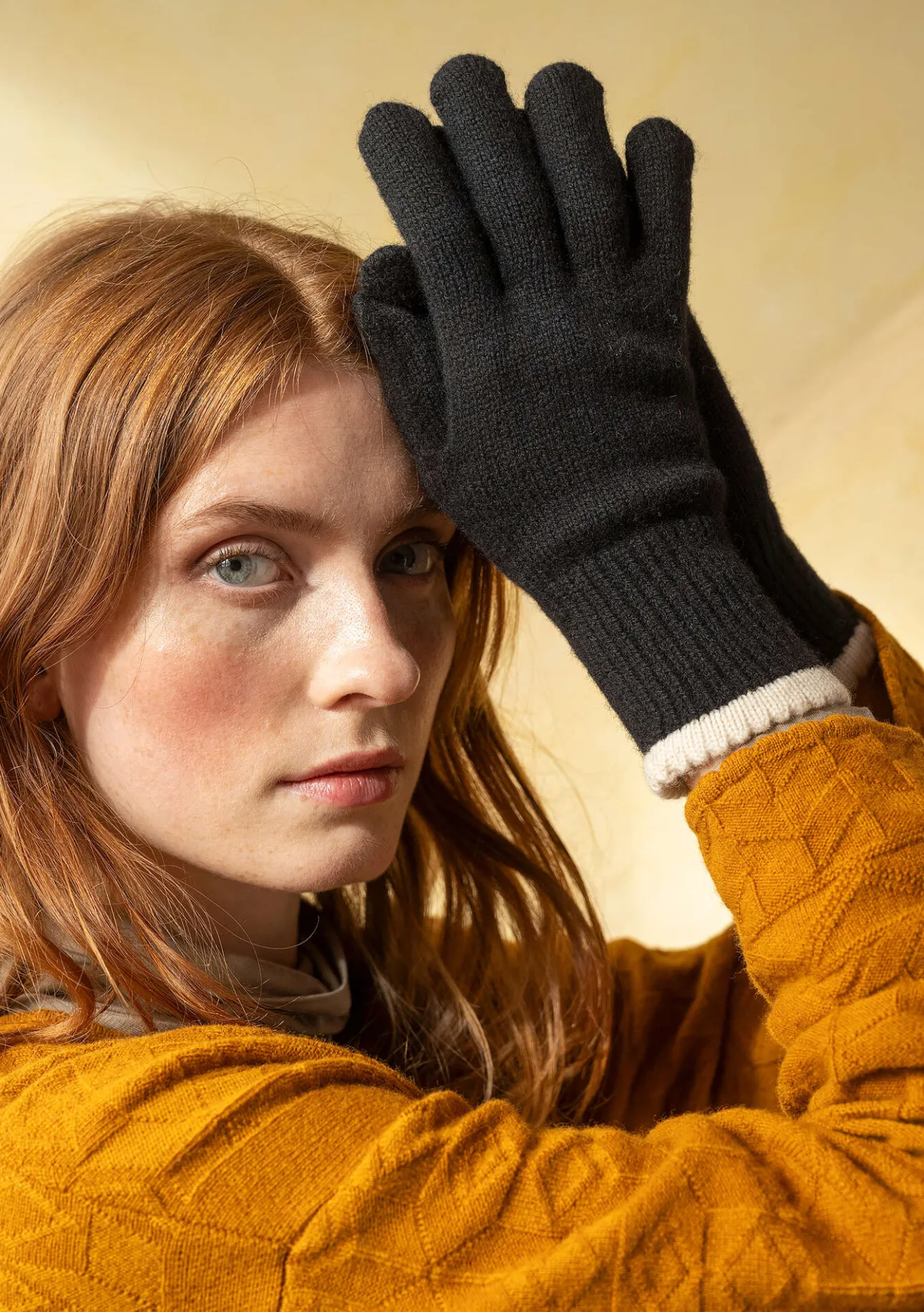 Gudrun Sjödén Fingerhandschuhe aus Lammwolle> Accessoires
