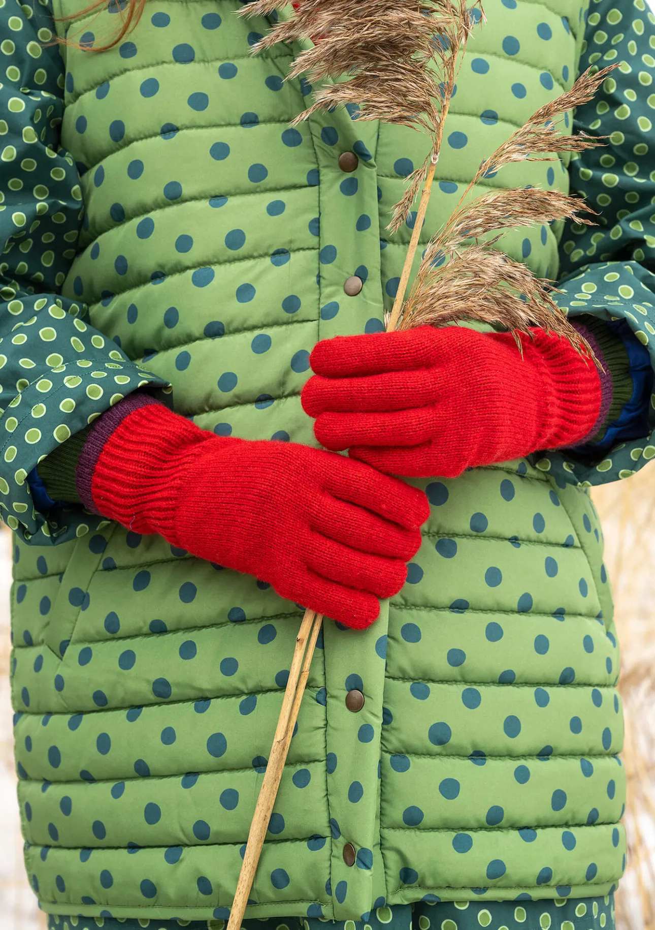 Gudrun Sjödén Fingerhandschuhe aus Lammwolle> Accessoires