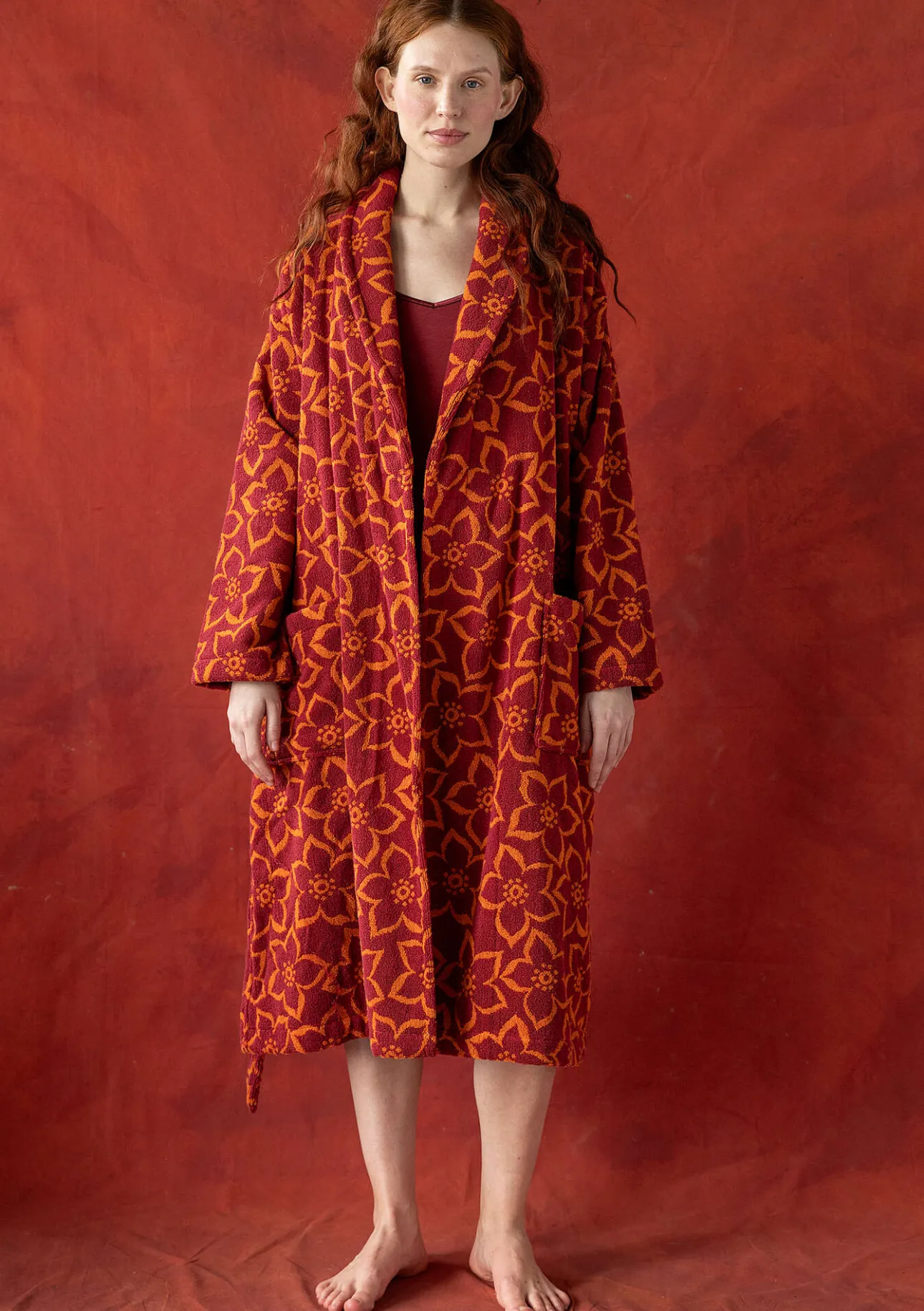 Gudrun Sjödén Frottee-Morgenmantel „Stars“ aus Bio-Baumwolle> Wäsche & Loungewear