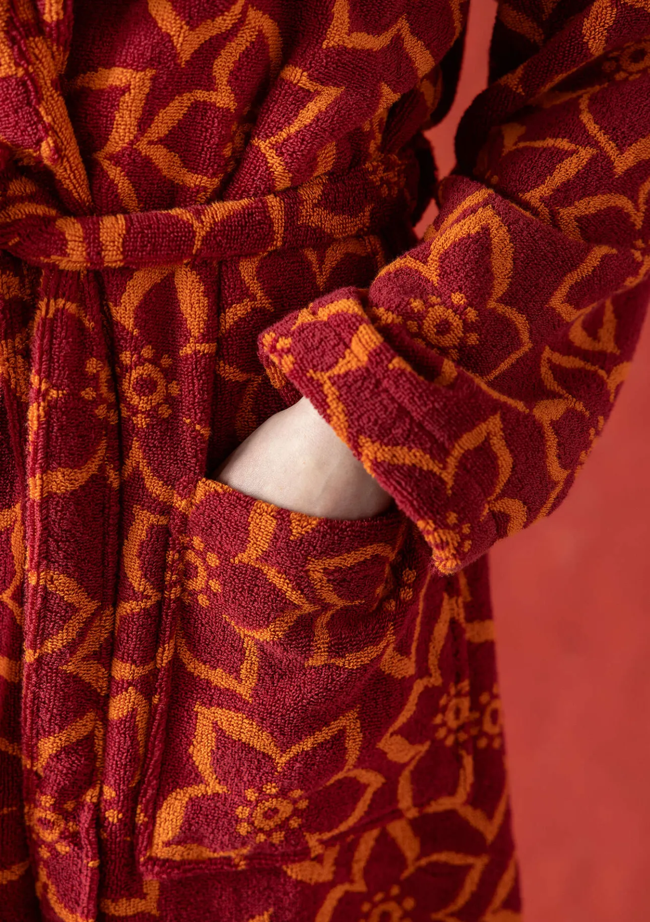 Gudrun Sjödén Frottee-Morgenmantel „Stars“ aus Bio-Baumwolle> Wäsche & Loungewear