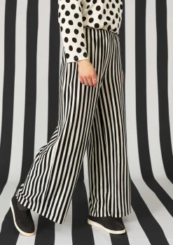 Gudrun Sjödén Gestreifte Jerseyhose aus Bio-Baumwolle/Modal> Hosen