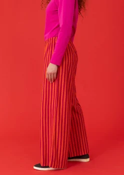 Gudrun Sjödén Gestreifte Jerseyhose aus Bio-Baumwolle/Modal> Hosen