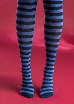 Gudrun Sjödén Gestreifte Strumpfhose aus Bio-Baumwolle> Accessoires