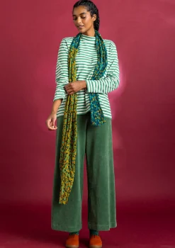 Gudrun Sjödén Gestreiftes Stehkragenshirt aus Bio-Baumwolle> Pullover & Shirts