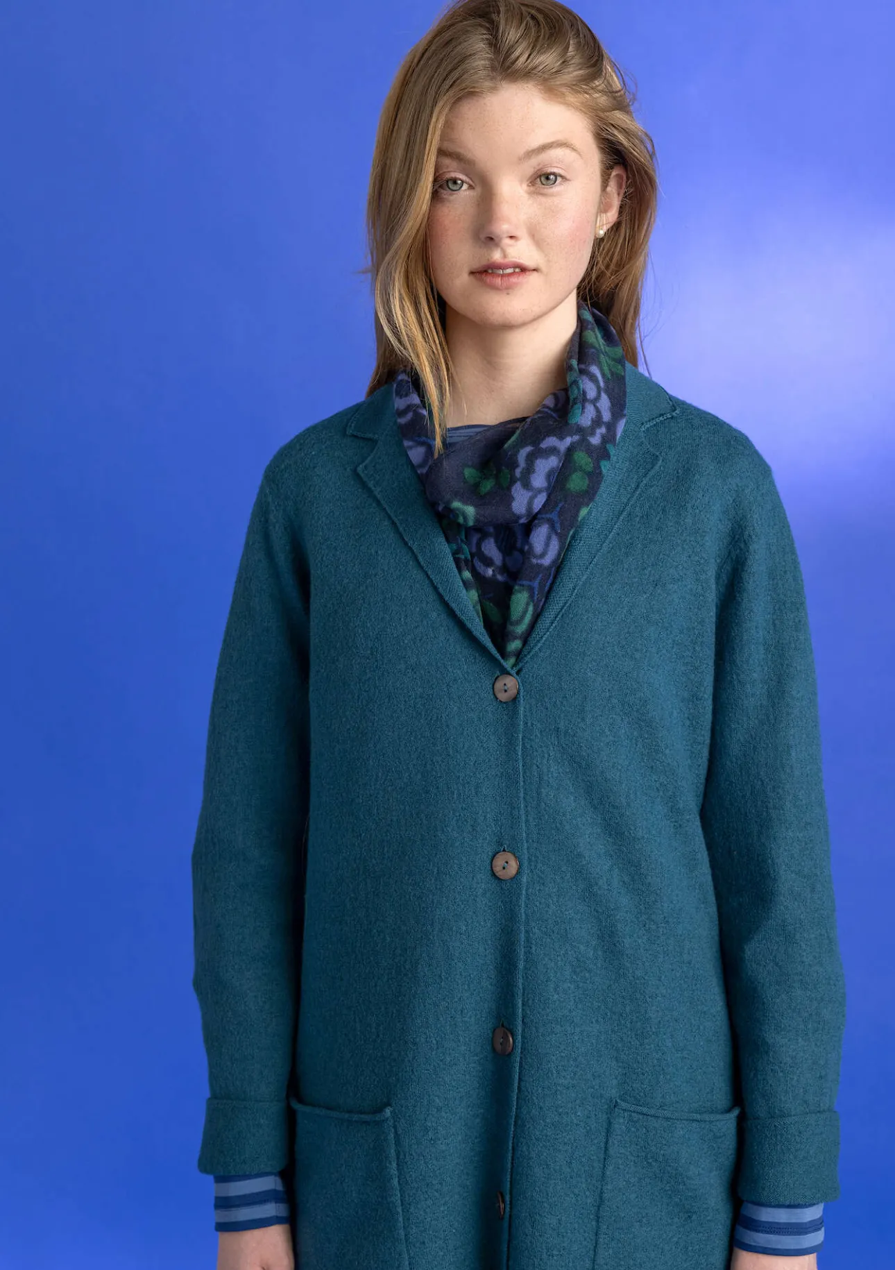 Gudrun Sjödén Gestrickter Blazer aus gefilzter Bio-Wolle> Jacken & Mäntel|Strickjacken