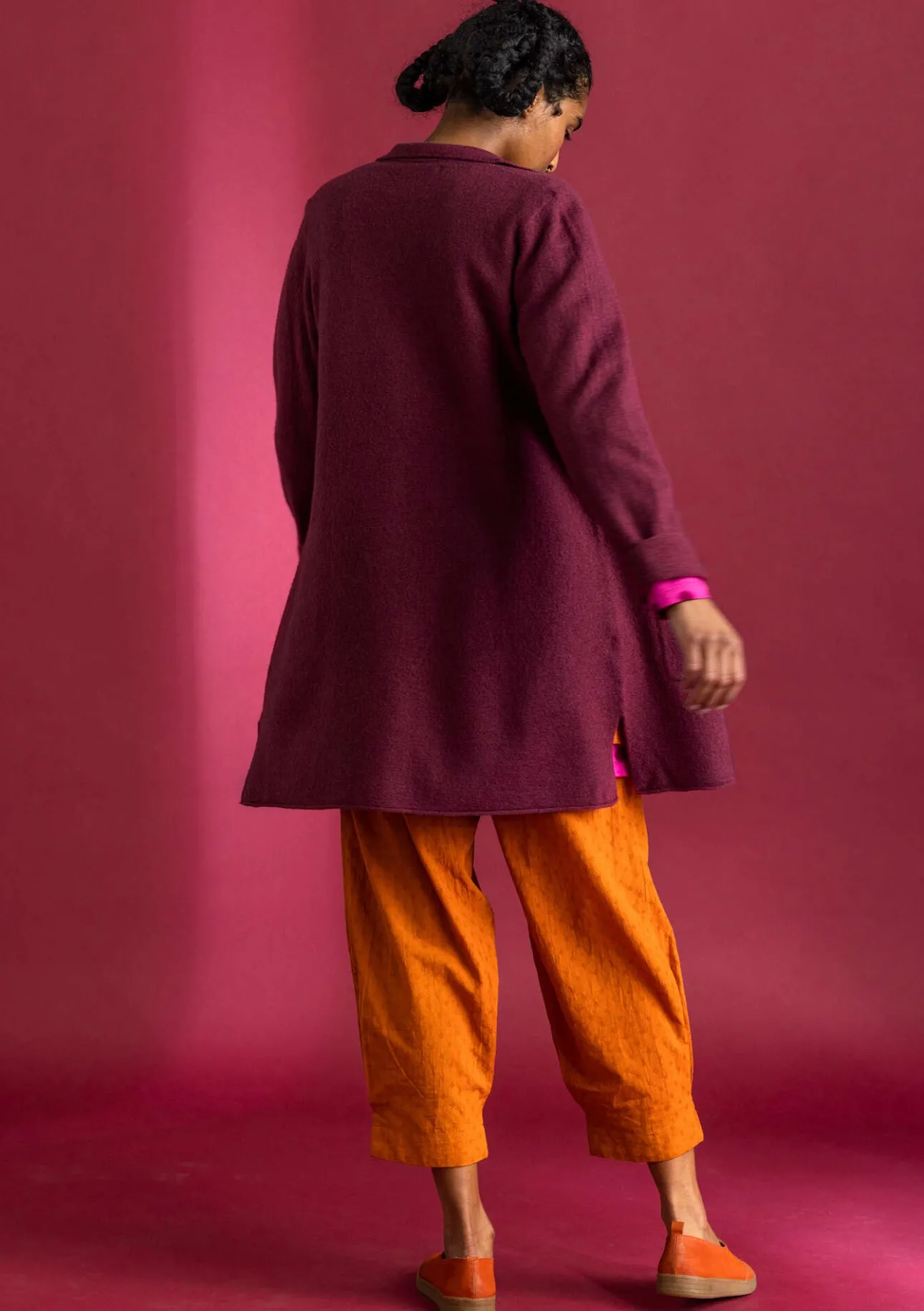 Gudrun Sjödén Gestrickter Blazer aus gefilzter Bio-Wolle> Jacken & Mäntel|Strickjacken