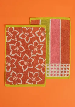 Gudrun Sjödén Gästehandtuch „Flow“ aus Bio-Baumwolle (2er-Pack)> Frottee|Bad-Accessoires