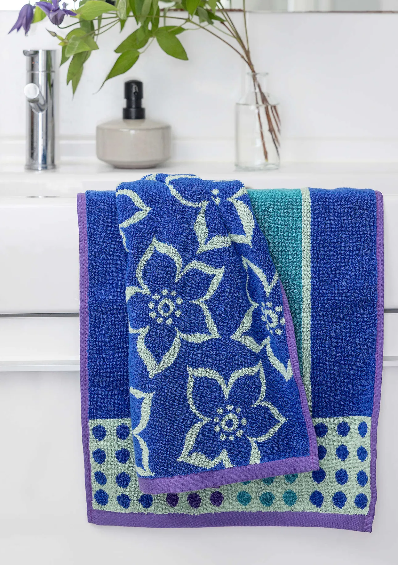 Gudrun Sjödén Gästehandtuch „Flow“ aus Bio-Baumwolle (2er-Pack)> Frottee|Bad-Accessoires