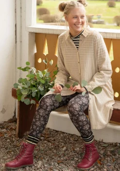 Gudrun Sjödén Hemdblusenkleid „Värmland“ aus Bio-Baumwollgewebe> Pullover & Shirts|Kleider