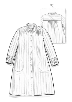 Gudrun Sjödén Hemdblusenkleid „Värmland“ aus Bio-Baumwollgewebe><noscript><img width=