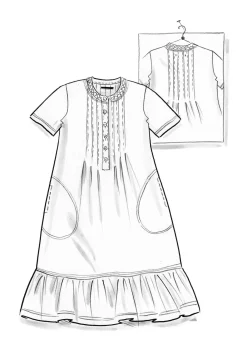Gudrun Sjödén Jerseykleid aus Bio-Baumwolle><noscript><img width=