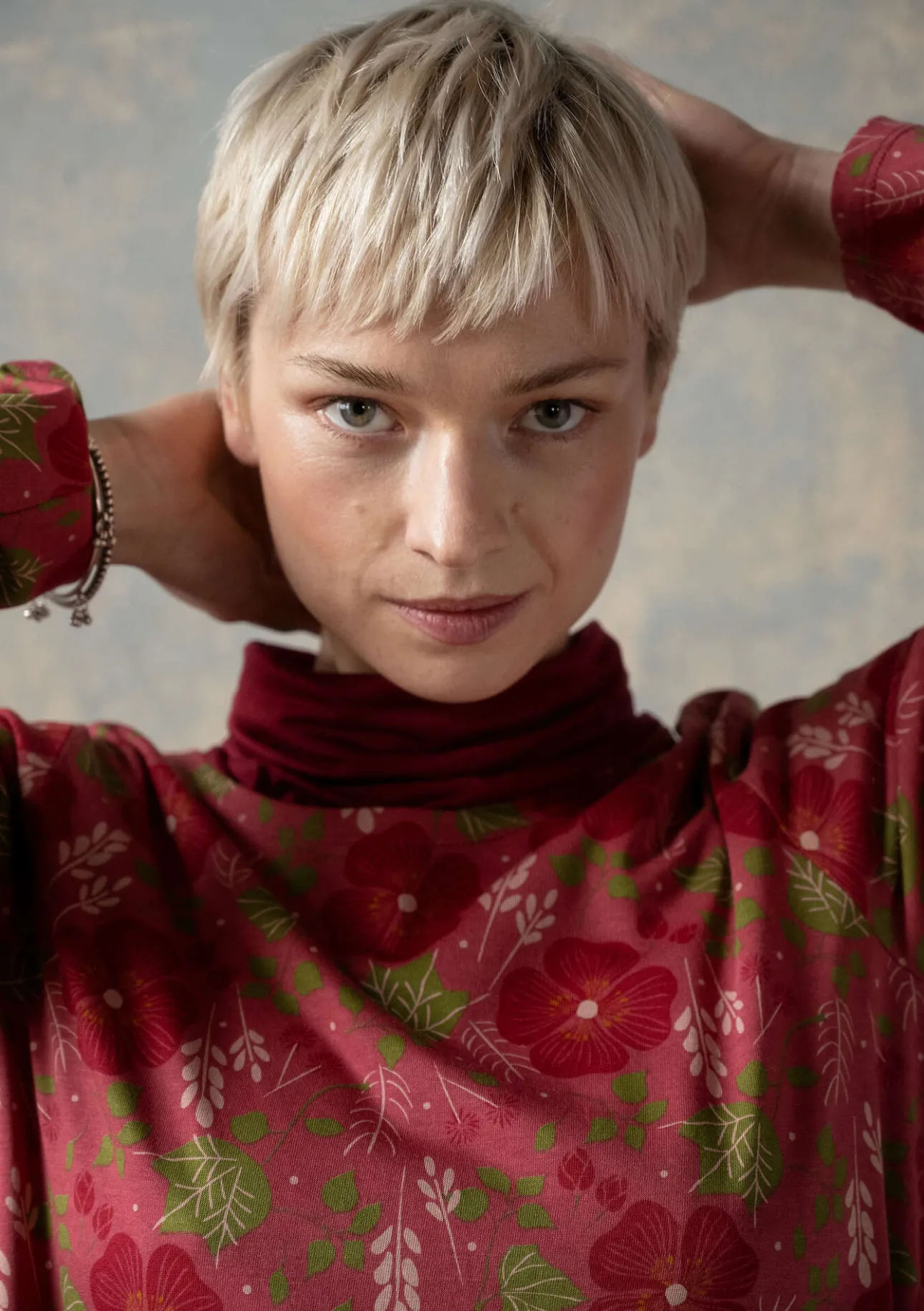 Gudrun Sjödén Jerseykleid „Höstanemone“ aus Bio-Baumwolle/Modal> Kleider