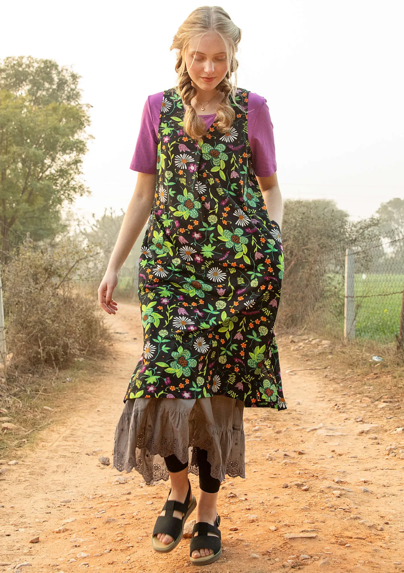 Gudrun Sjödén Jerseykleid „Midsommarsol“ aus Bio-Baumwolle> Kleider