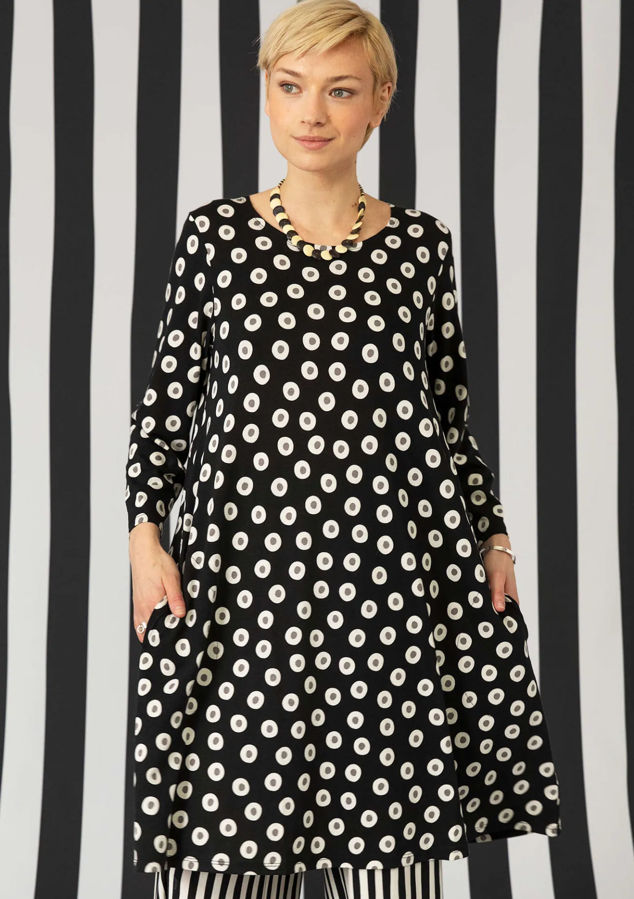 Gudrun Sjödén Jerseykleid „Nicole“ aus Bio-Baumwolle/Modal> Kleider