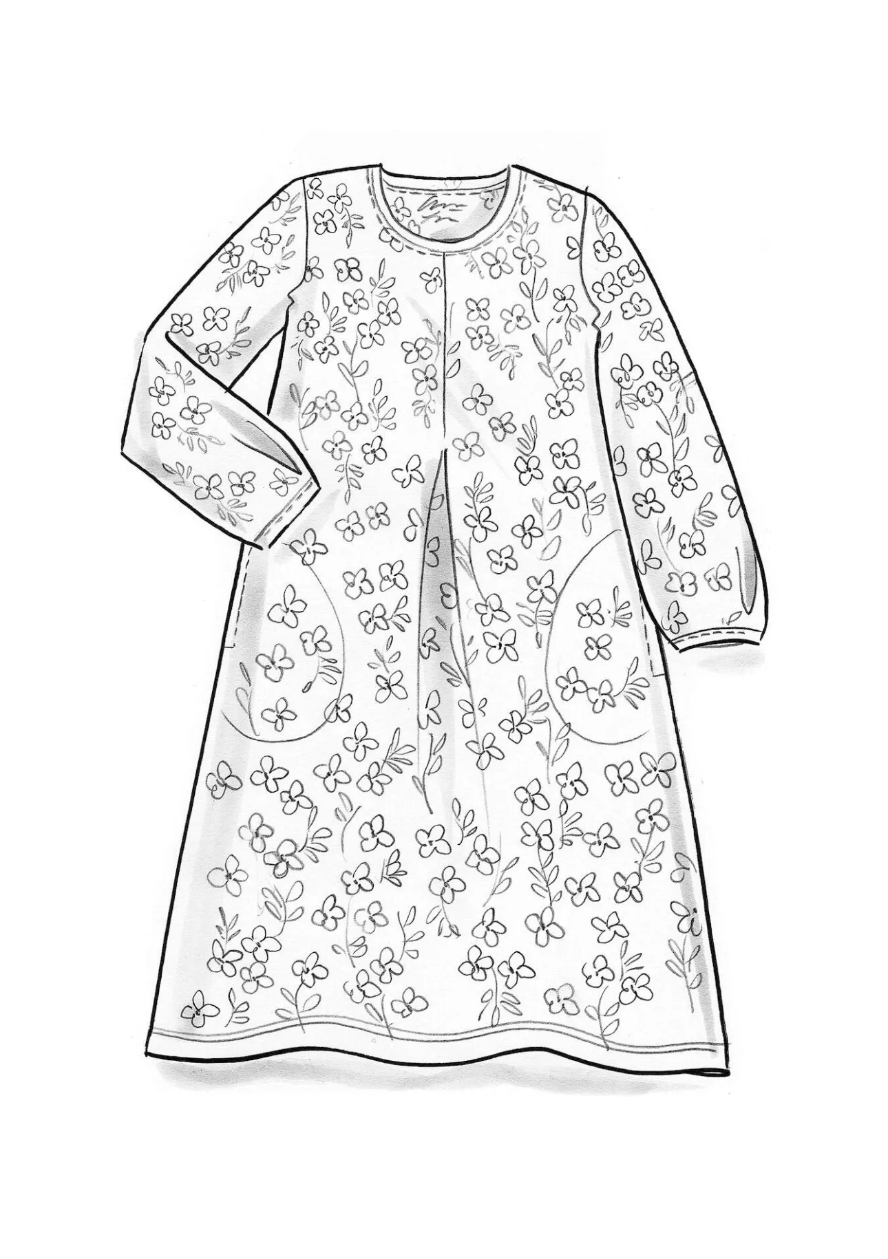 Gudrun Sjödén Jerseykleid „Ylva“ aus Bio-Baumwolle/Elasthan> Kleider