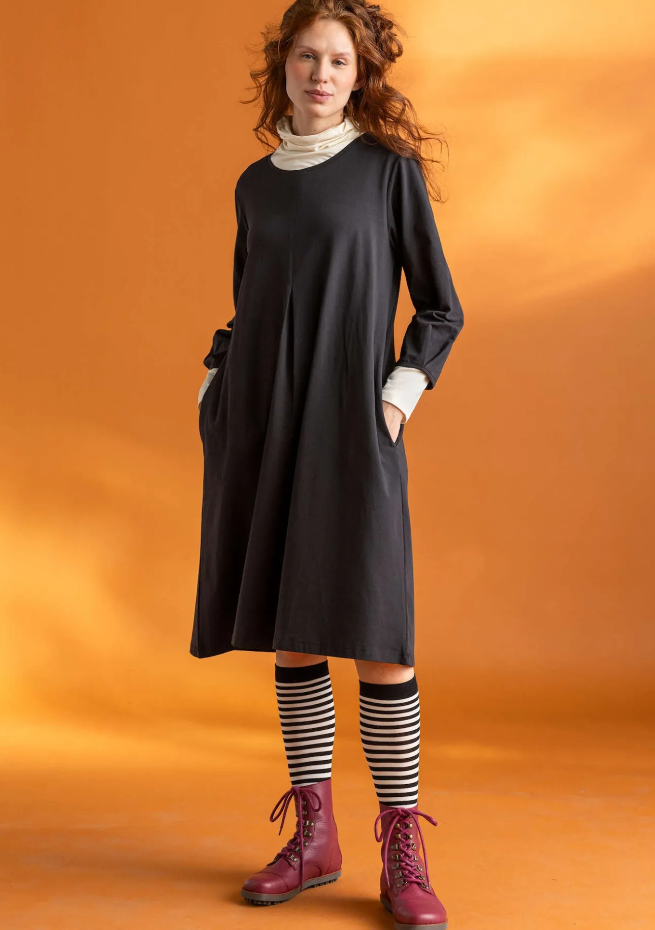 Gudrun Sjödén Jerseykleid „Ylva“ aus Bio-Baumwolle/Elasthan> Kleider