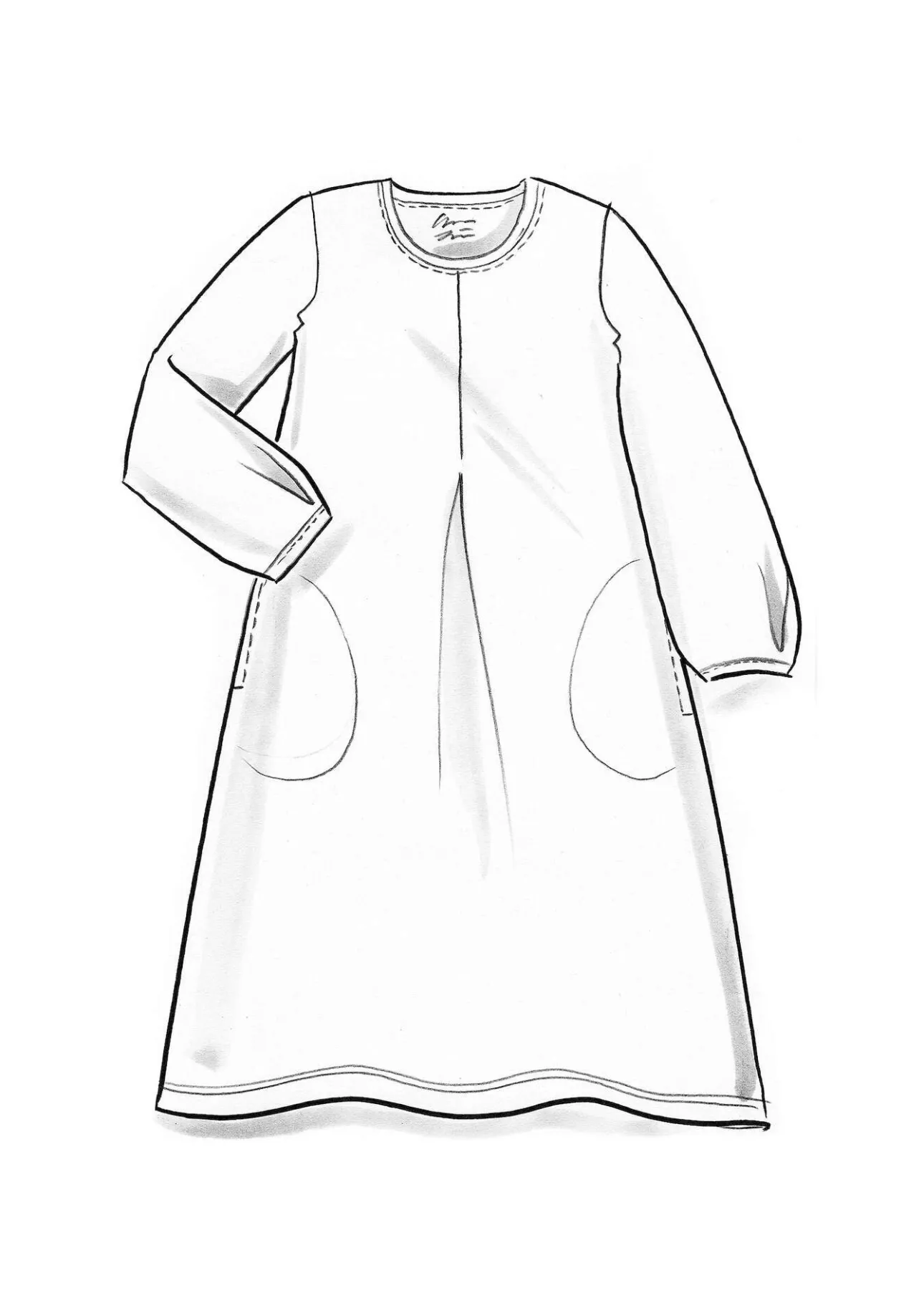 Gudrun Sjödén Jerseykleid „Ylva“ aus Bio-Baumwolle/Elasthan> Kleider