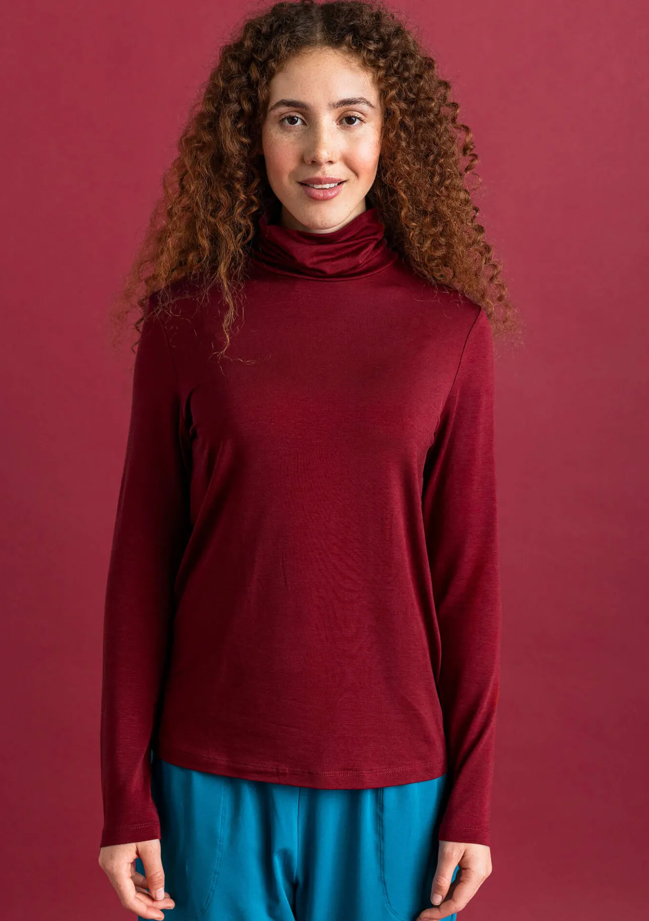 Gudrun Sjödén Jersey-Rollkragenshirt aus Lyocell/Elasthan> Pullover & Shirts