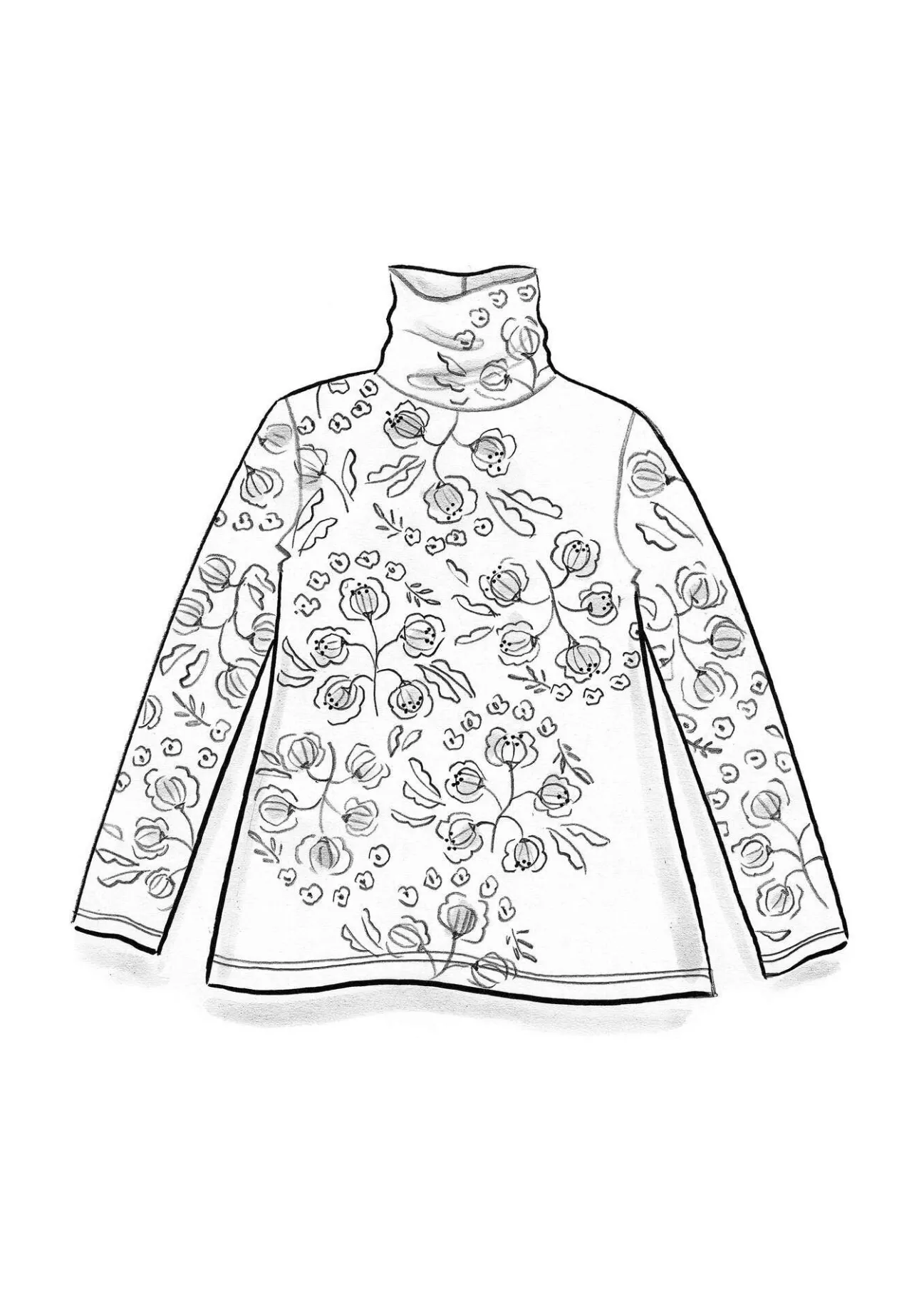 Gudrun Sjödén Jersey-Rollkragenshirt „Dagny“ aus Lyocell/Elasthan> Pullover & Shirts