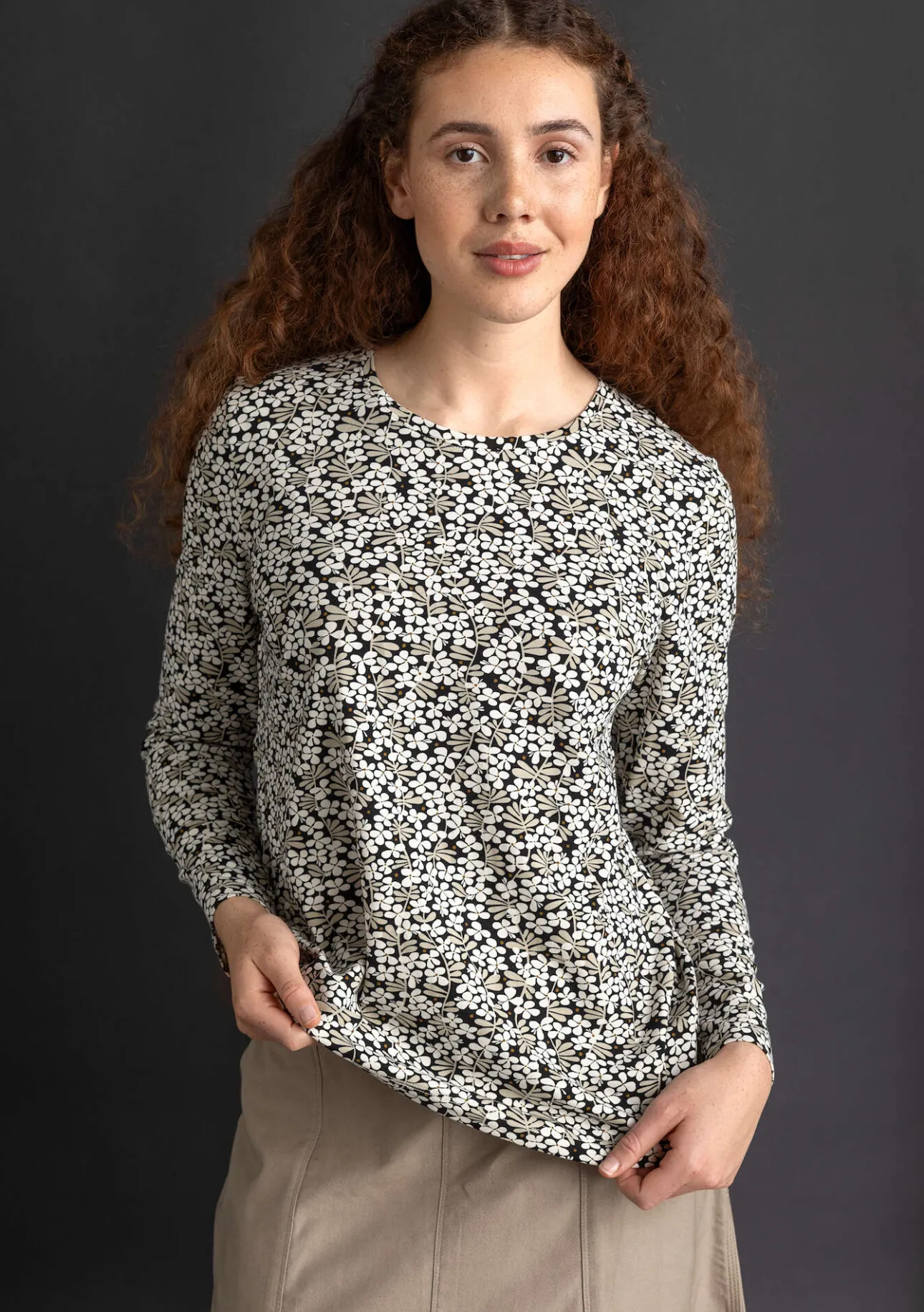 Gudrun Sjödén Jerseyshirt „Ylva“ aus Bio-Baumwolle/Elasthan> Pullover & Shirts