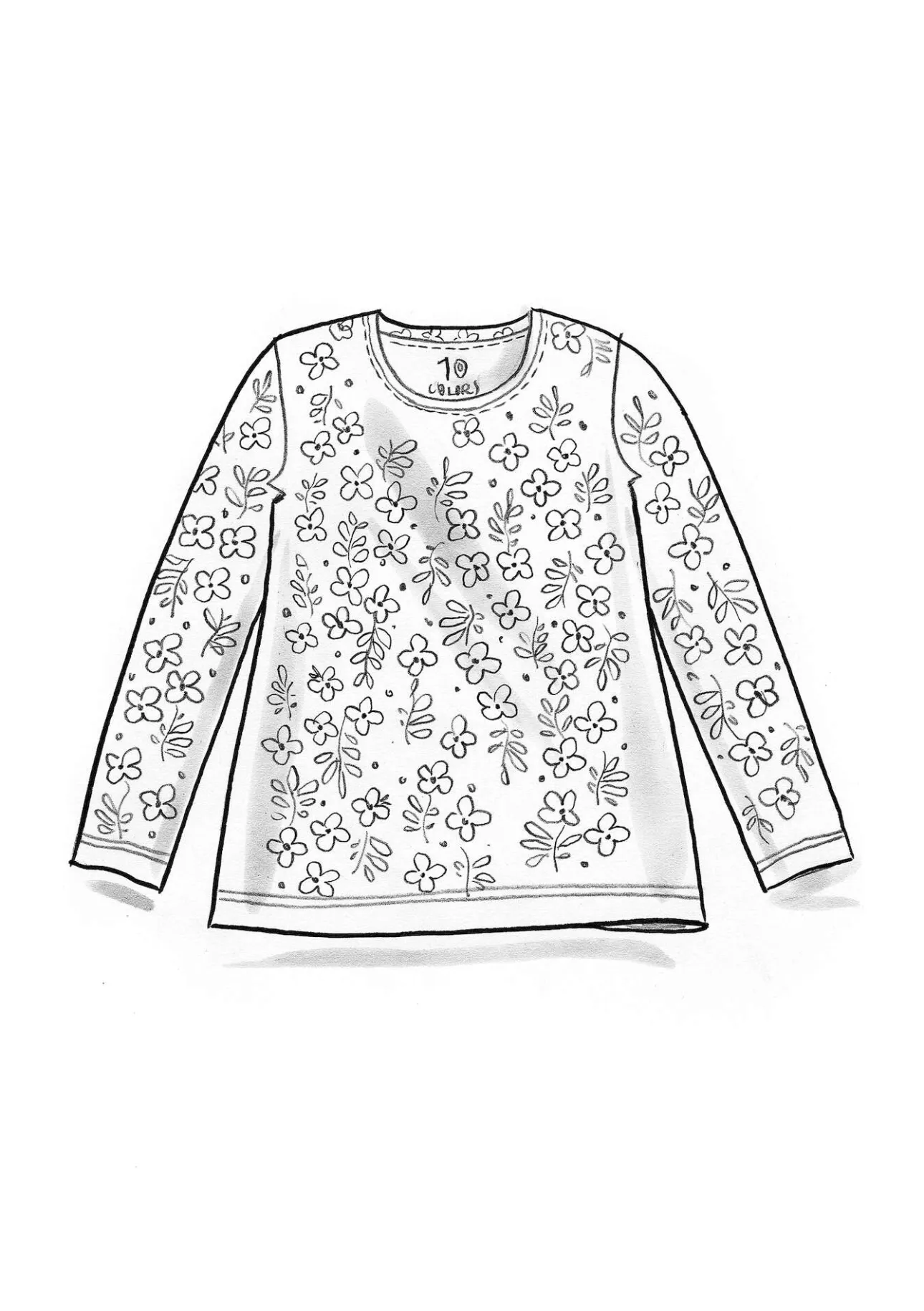 Gudrun Sjödén Jerseyshirt „Ylva“ aus Bio-Baumwolle/Elasthan> Pullover & Shirts