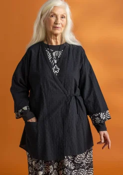 Gudrun Sjödén Kimono aus Bio-Baumwolldobby> Blusen