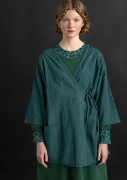 Gudrun Sjödén Kimono aus Bio-Baumwolldobby> Blusen