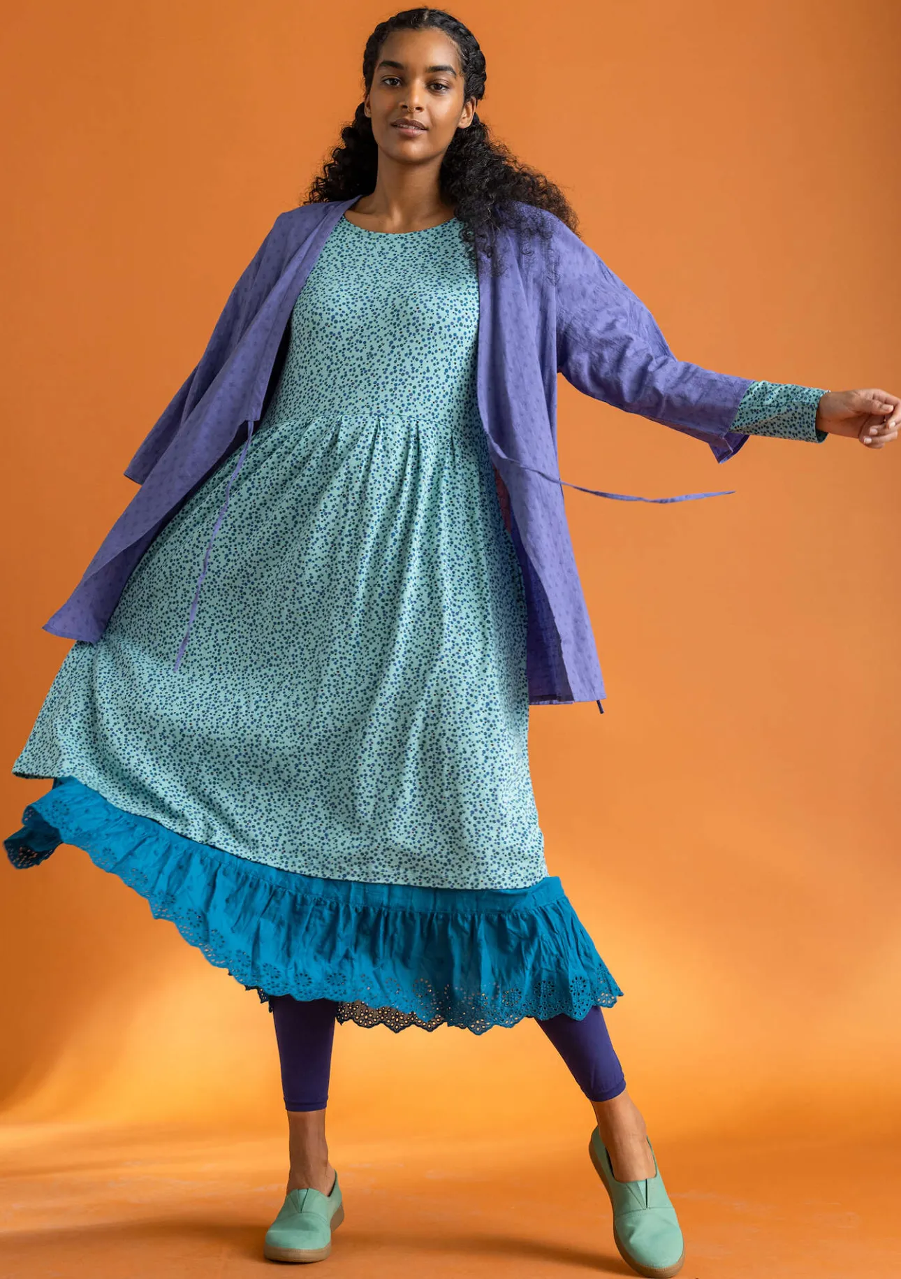 Gudrun Sjödén Kimono aus Bio-Baumwolldobby> Blusen