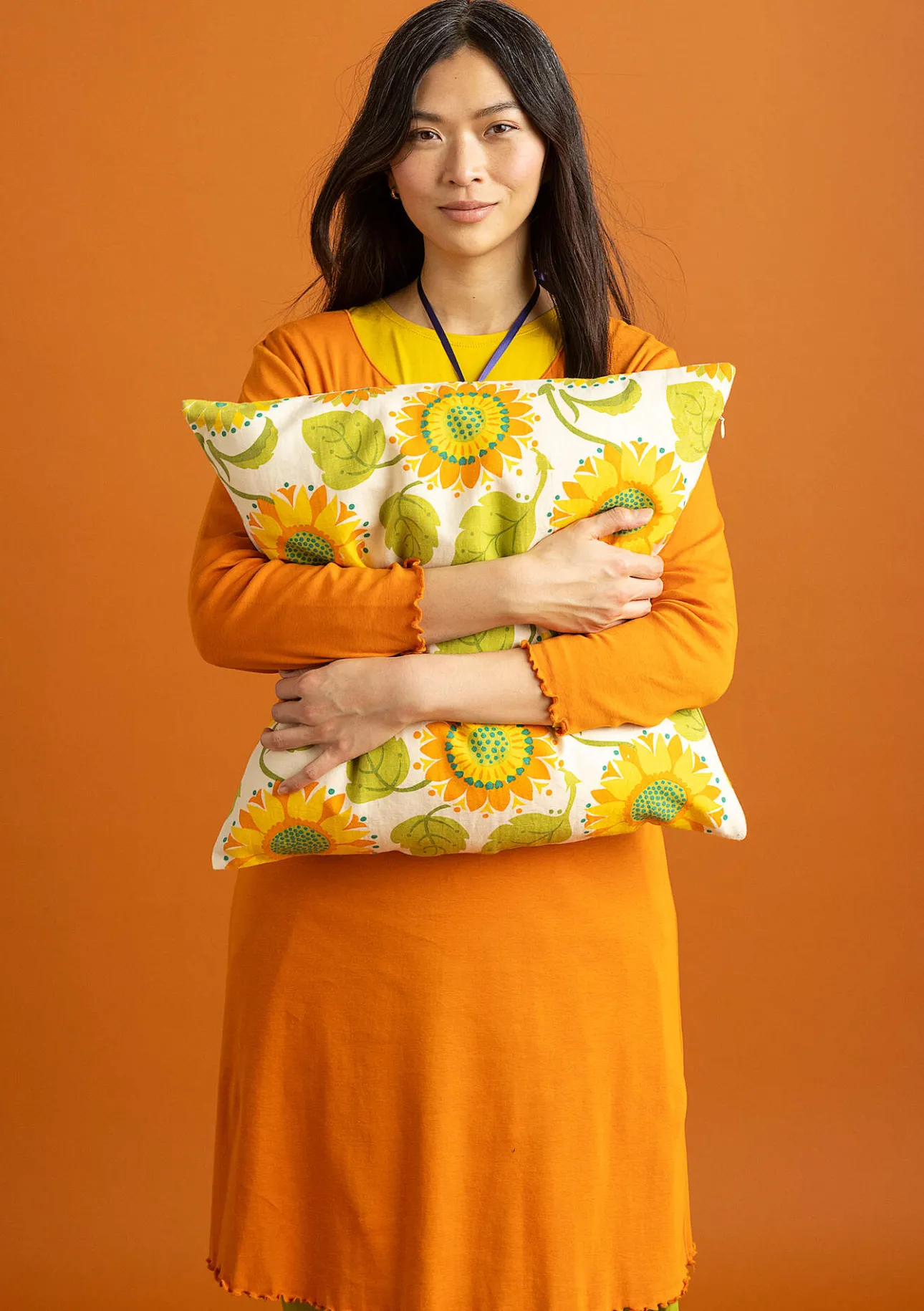 Gudrun Sjödén Kissenhülle „Sunflower“ aus Bio-Baumwolle/Leinen> Dekoration & Accessoires|Kissen
