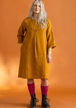 Gudrun Sjödén Kleid „Asta“ aus Leinengewebe> Kleider