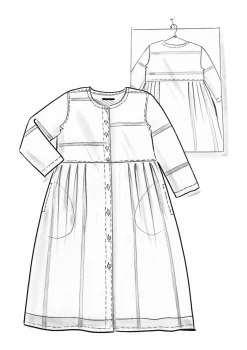 Gudrun Sjödén Kleid „Ava” aus Bio-Baumwollgewebe><noscript><img width=