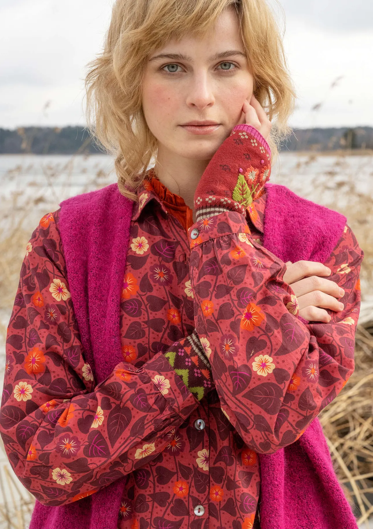 Gudrun Sjödén Kleid „Borealis“ aus Bio-Baumwollgewebe> Kleider