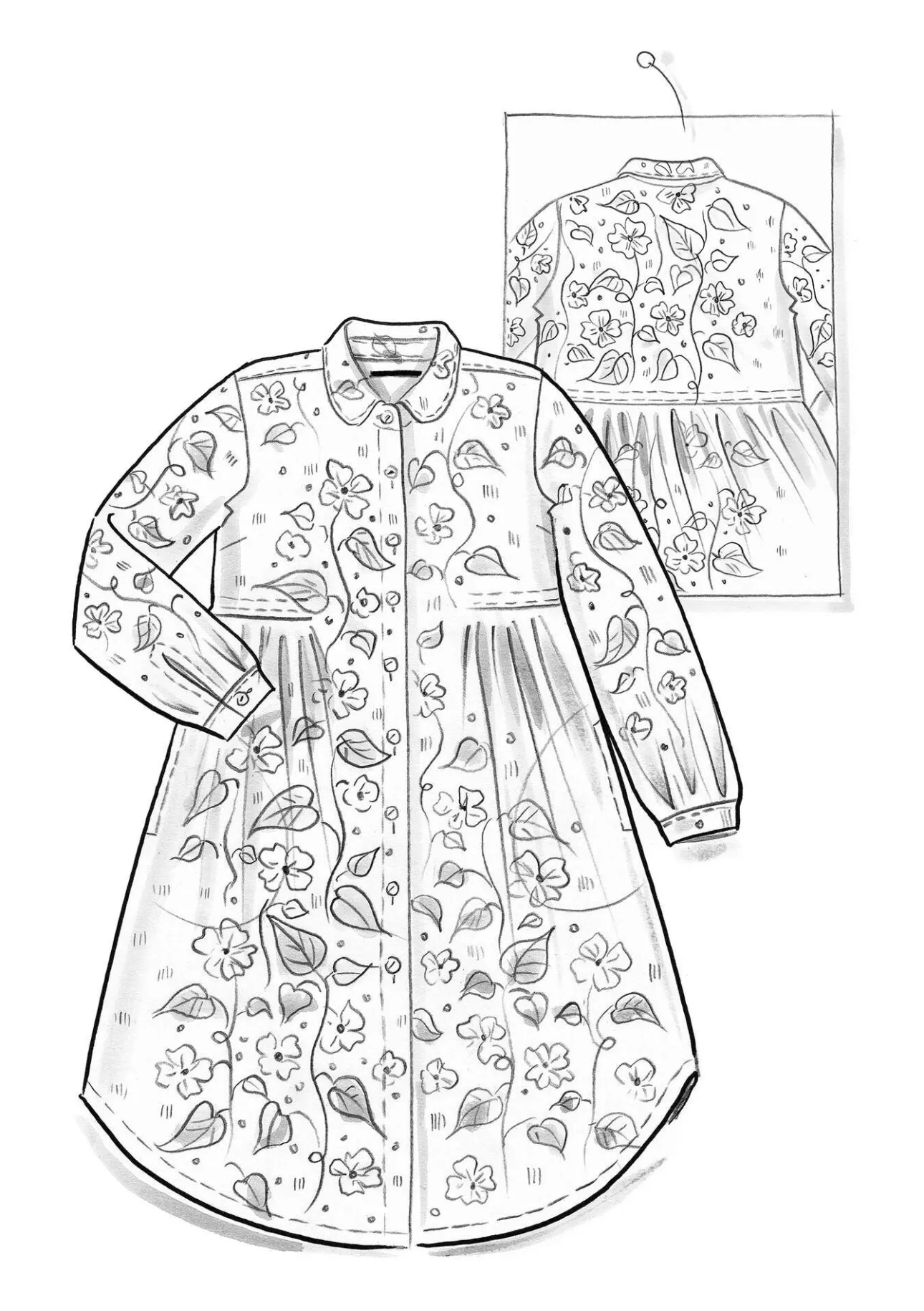 Gudrun Sjödén Kleid „Borealis“ aus Bio-Baumwollgewebe> Kleider
