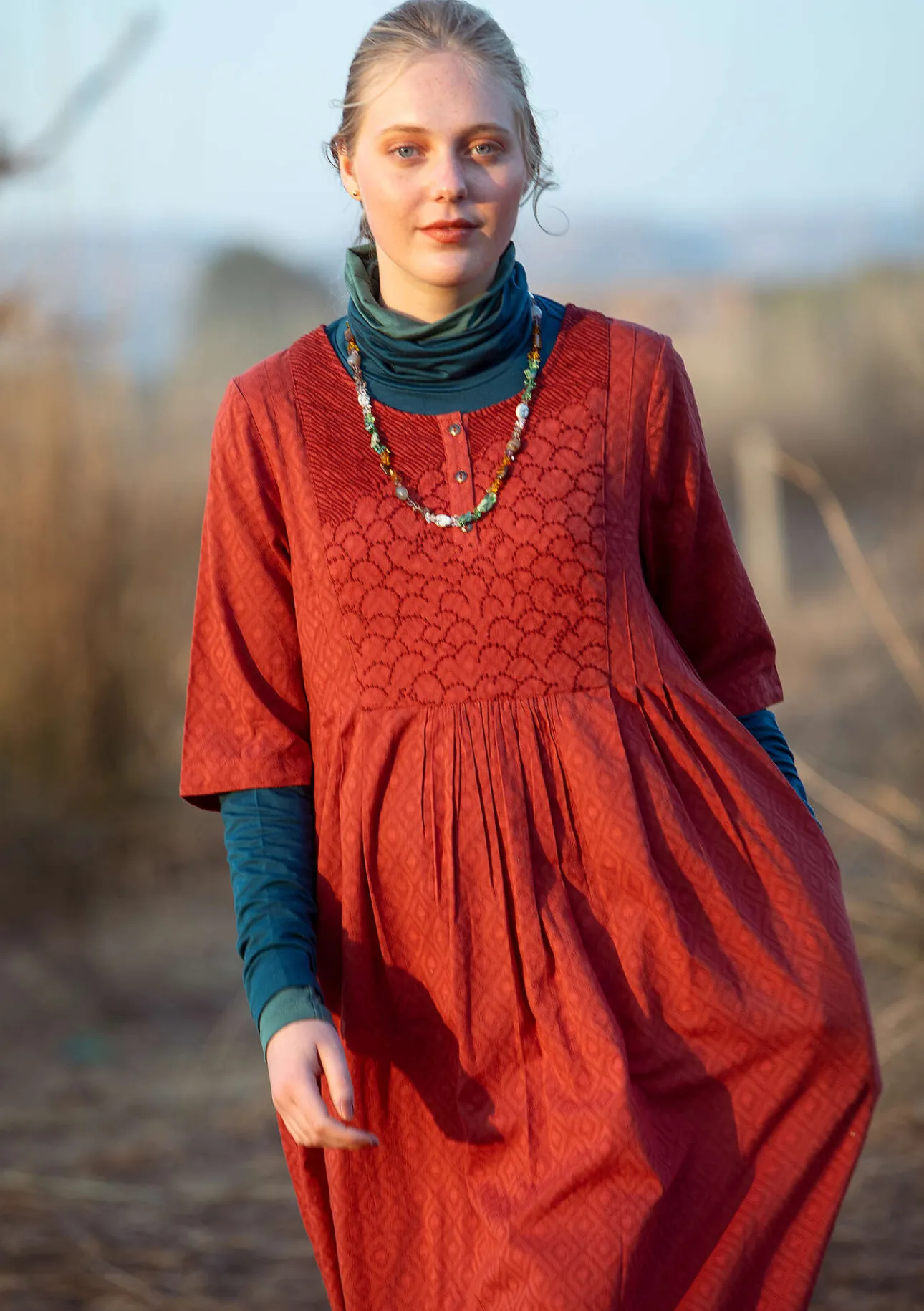 Gudrun Sjödén Kleid „Strandfynd“ aus Bio-Baumwollgewebe> Kleider