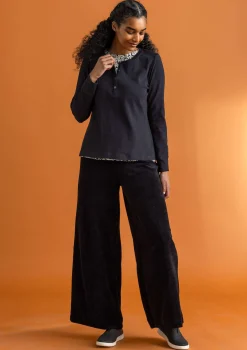 Gudrun Sjödén Knopfleistenshirt aus Bio-Baumwollripp><noscript><img width=