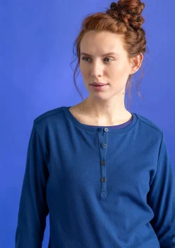 Gudrun Sjödén Knopfleistenshirt aus Bio-Baumwollripp> Pullover & Shirts