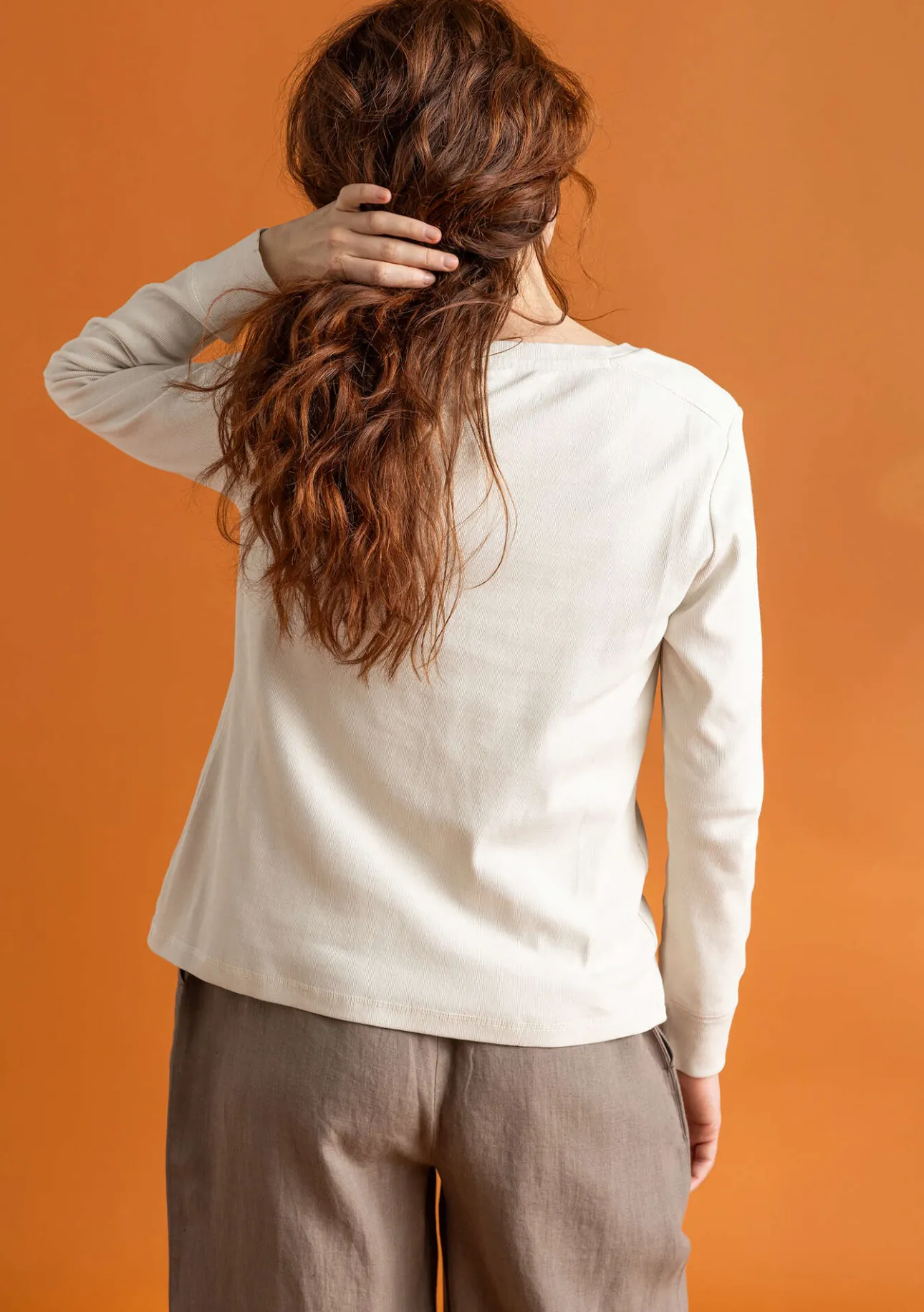 Gudrun Sjödén Knopfleistenshirt aus Bio-Baumwollripp> Pullover & Shirts