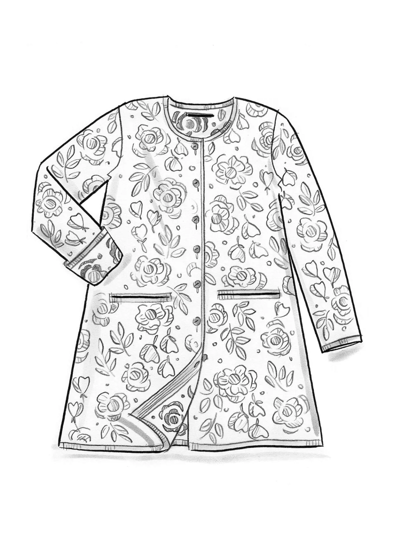 Gudrun Sjödén Langstrickjacke „Astrid“ aus Bio-/Recycling-Baumwolle> Strickjacken