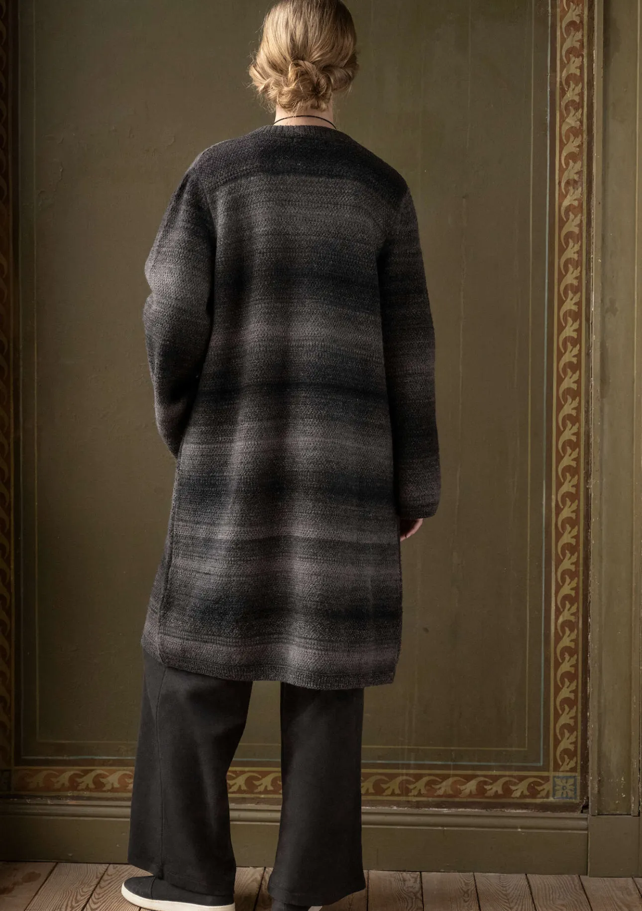 Gudrun Sjödén Langstrickjacke „Eckerö“ aus Space-Dye-Wolle> Strickjacken