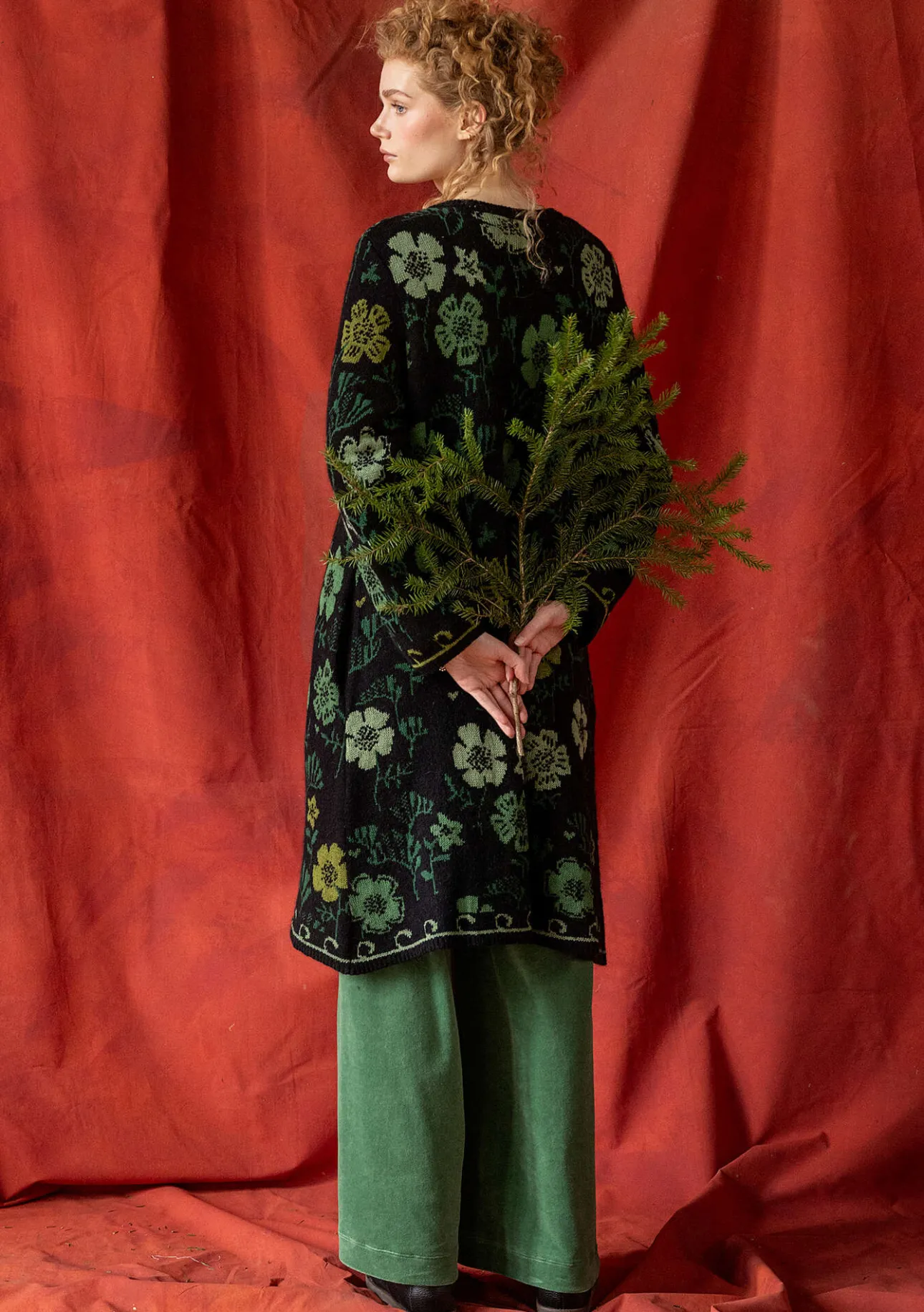 Gudrun Sjödén Langstrickjacke „Gnistra“ aus Bio- und Recycling-Baumwolle/Alpakawollgemisch> Strickjacken