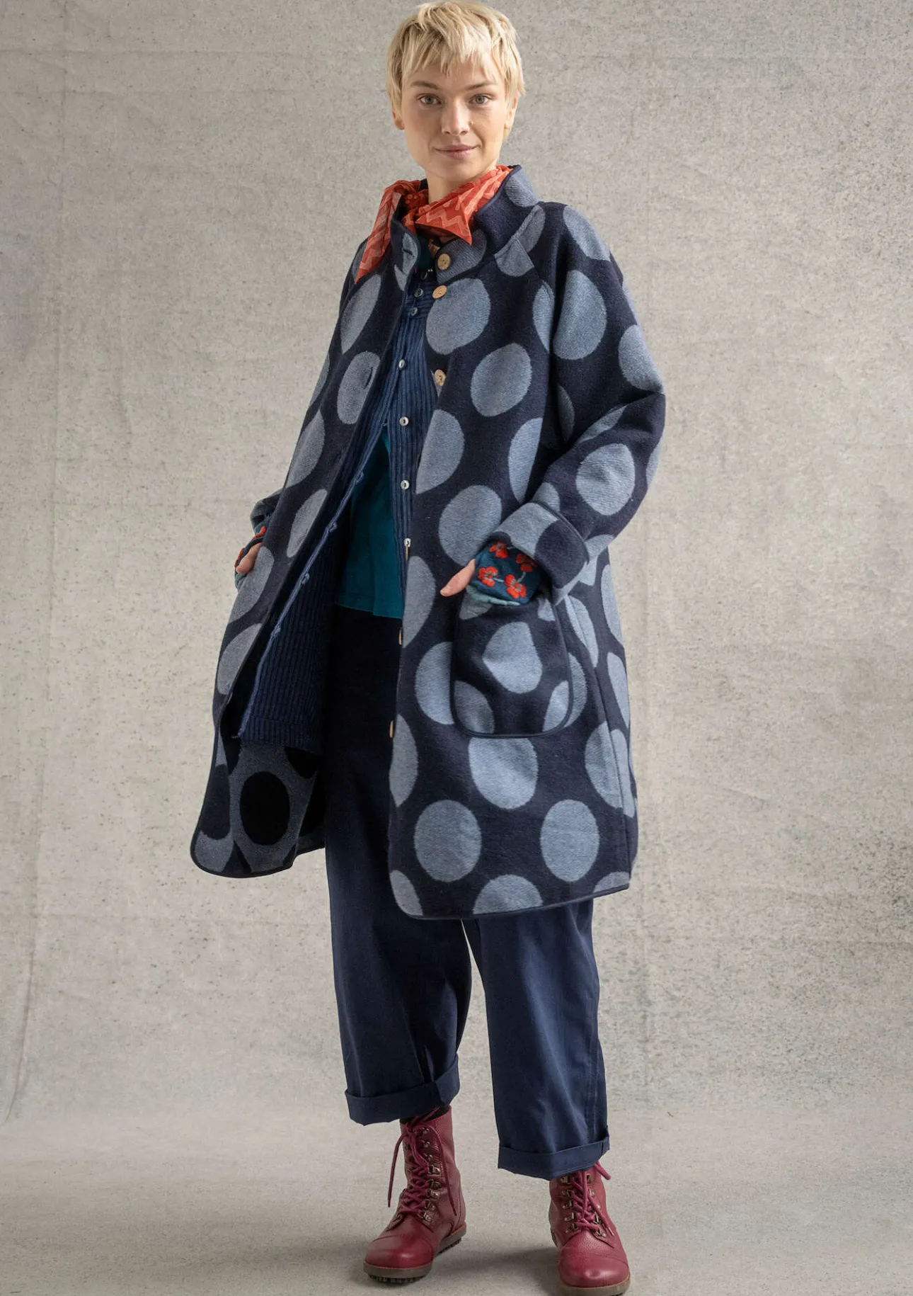 Gudrun Sjödén Mantel „Stone“ aus Wollmischgewebe> Jacken & Mäntel
