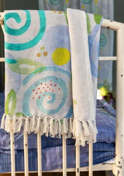 Gudrun Sjödén Plaid „Cumulus“ aus Bio-Baumwolle> Schlafzimmer Deko|Heimtextilien