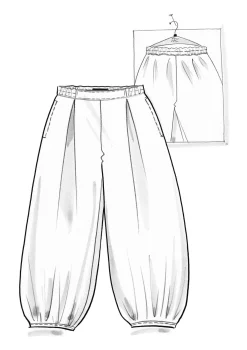 Gudrun Sjödén Pluderhose aus Bio-Baumwollgewebe><noscript><img width=