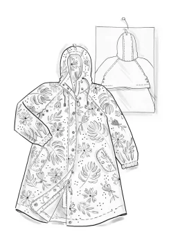 Gudrun Sjödén Regenjacke „Hedda“ aus Bio-Baumwollgewebe><noscript><img width=