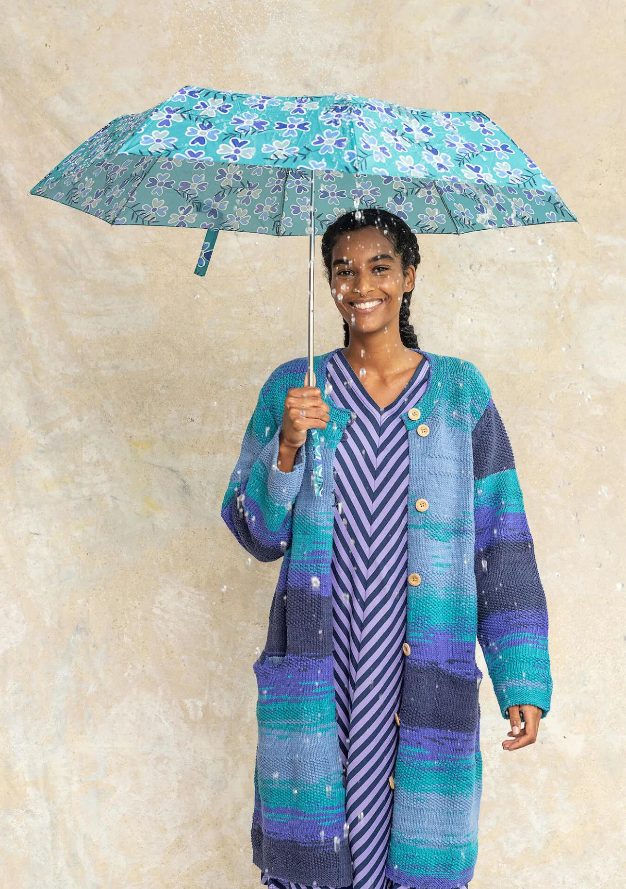 Gudrun Sjödén Regenschirm „Peggy“ aus Recycling-Polyester> Accessoires