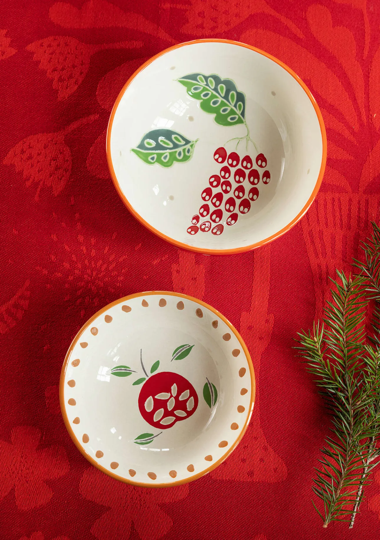Gudrun Sjödén Schale „Fruits“ aus Keramik, 2er-Set> Geschirr|Küche & Esszimmer