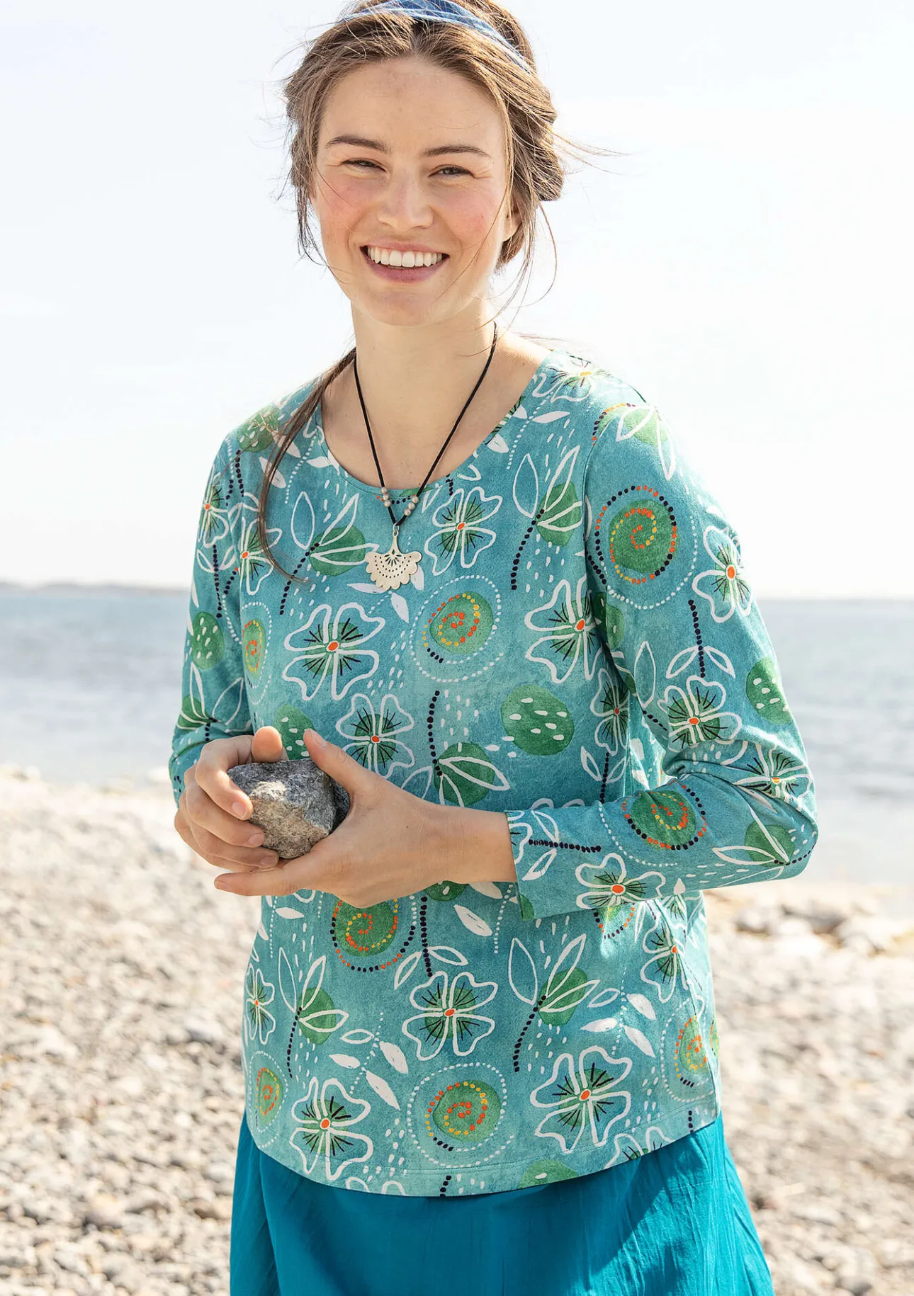 Gudrun Sjödén Shirt „Bhumika“ aus Bio-Baumwolle/Modal> Pullover & Shirts